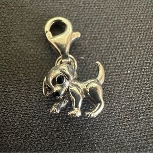 S925 Stamped Puppy Dog Charm | TS Mark | Lobster Clasp | 1.79g